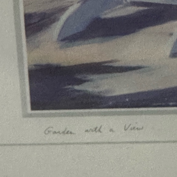 Vintage Beautifully Framed & Signed Print “Beach With a View” by Carole Saxe - Picture 3 of 5